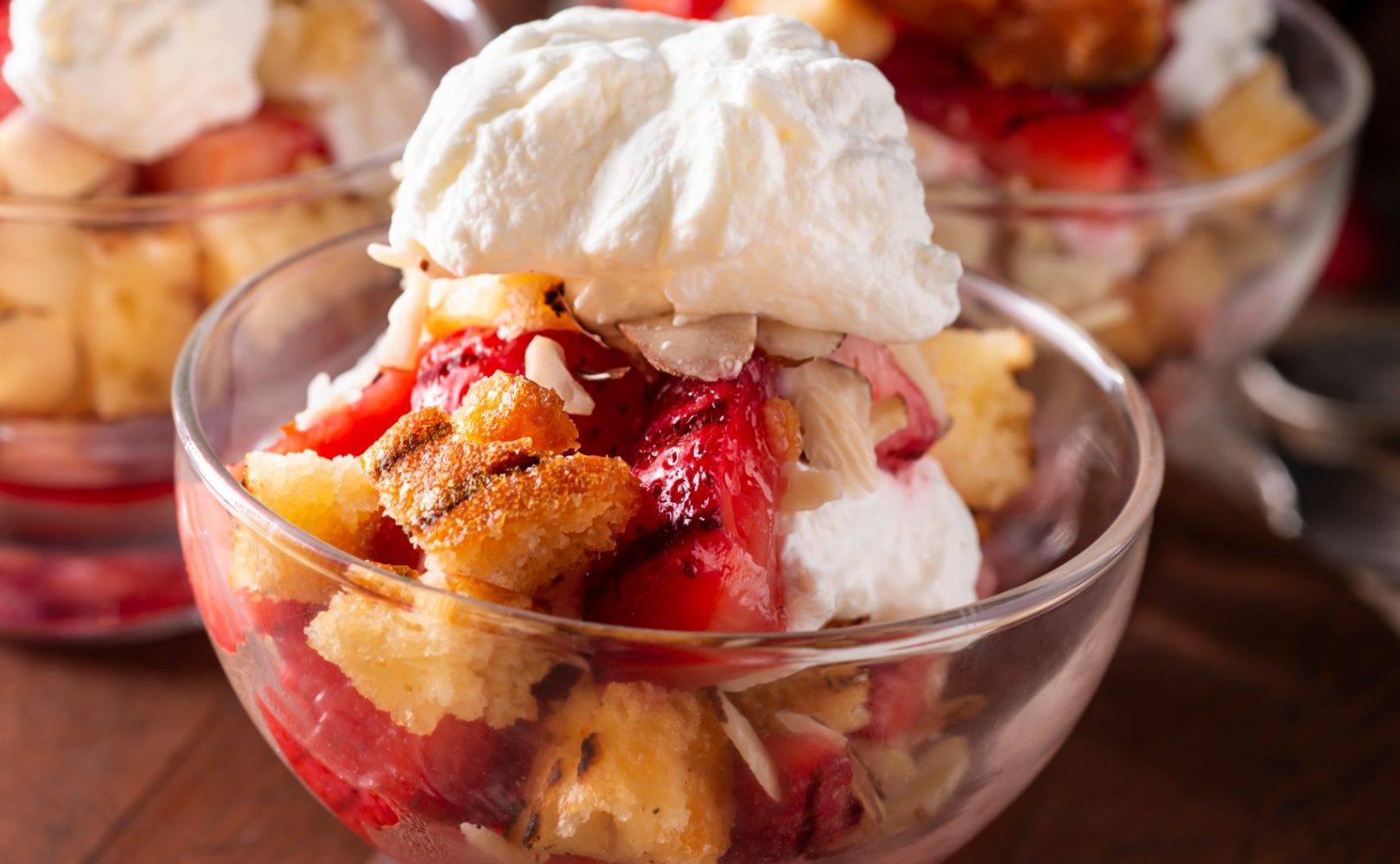 Strawberry Parfait with Whipped Cream